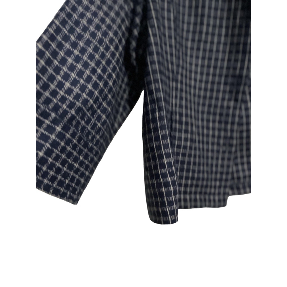 Joanna Vintage Plaid Blazer Jacket Blue XL - Picture 3 of 8